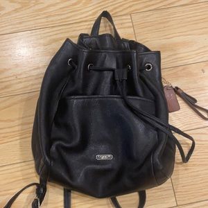 Coach leather backpack